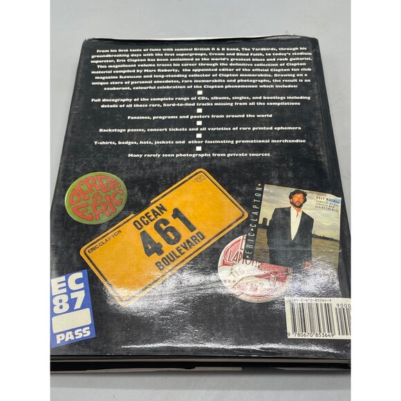 Eric Clapton album book Marc Roberty hardcover copyright 1994 English READ - Picture 8 of 8
